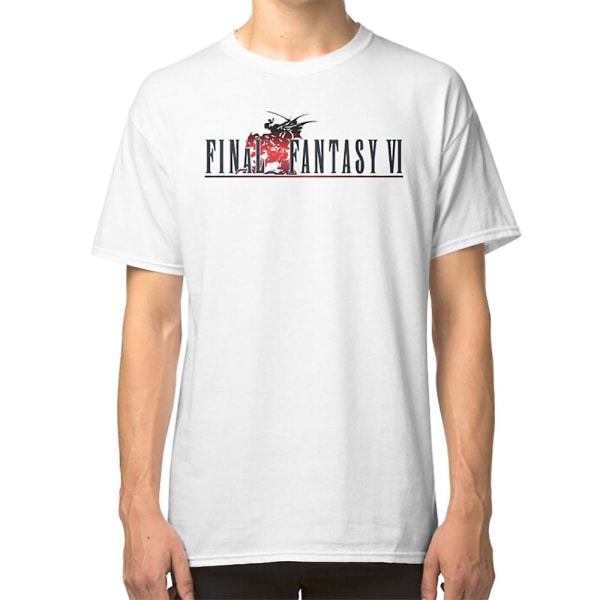 Final Fantasy 6 logotyp T-shirt XL