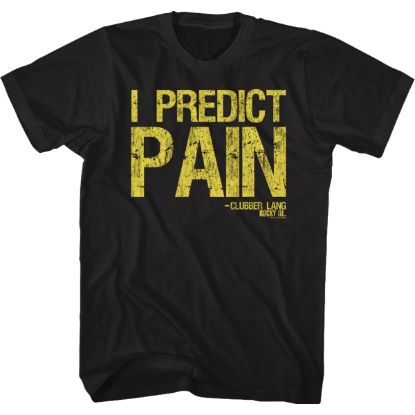 Clubber Lang I Predict Pain Rocky T-skjorte S