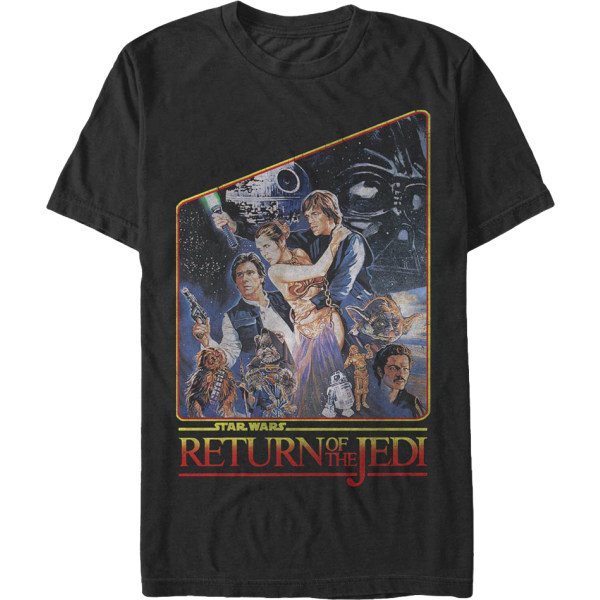 Vintage Return of the Jedi Poster Star Wars T-shirt S