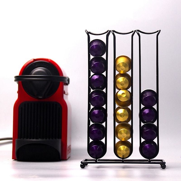 Kaffeutställningsställ för kaffeprodukter, rymmer 42 Nespresso-kapslar