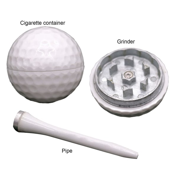 3 stk. Urte Grinder Golf Krydderi Grinder Kreativ Golfbold Vanilje Grinder Gave Til Far Bedstefar