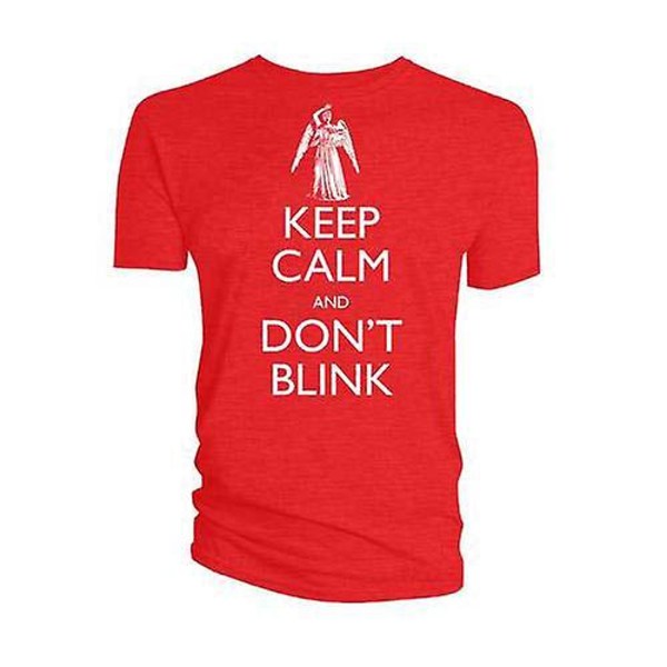 Doctor Who Hold Rolig, Blink Ikke - Grådende Engel T-shirt M