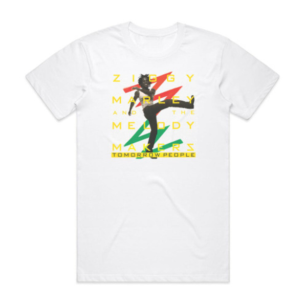 Ziggy Marley og The Melody Makers Tomorrow People Album Cover T-shirt Hvid XXXL