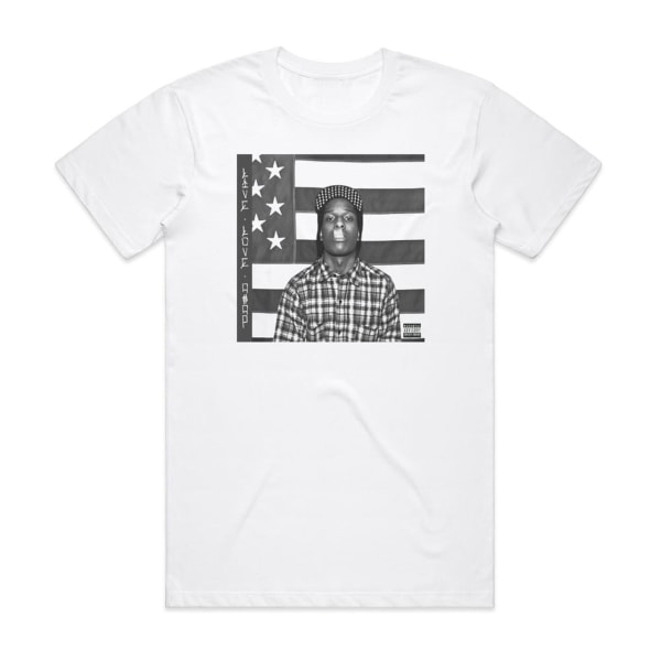 ASAP Rocky Liveloveaap Album Cover T-shirt Vit S