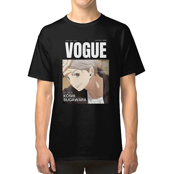 Sugawara Koshi Vogue -kansi (haikyuu!) T-paita S