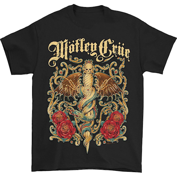 Motley Crue Elegant Dagger T-skjorte M