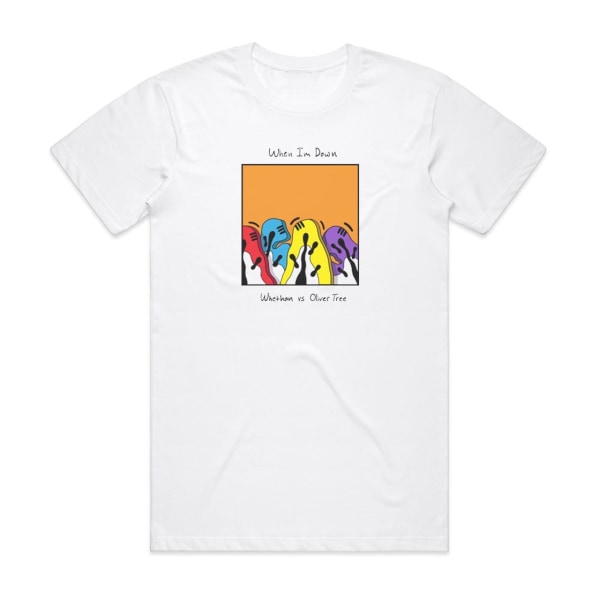 Oliver Tree When Im Down Album Cover T-Shirt Hvid XL