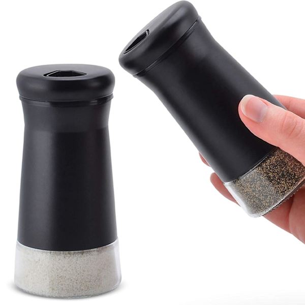 Peberkværn med Justerbar Hældning Elegant Rustfrit Stål Salt- og Peberdispenser Perfekt