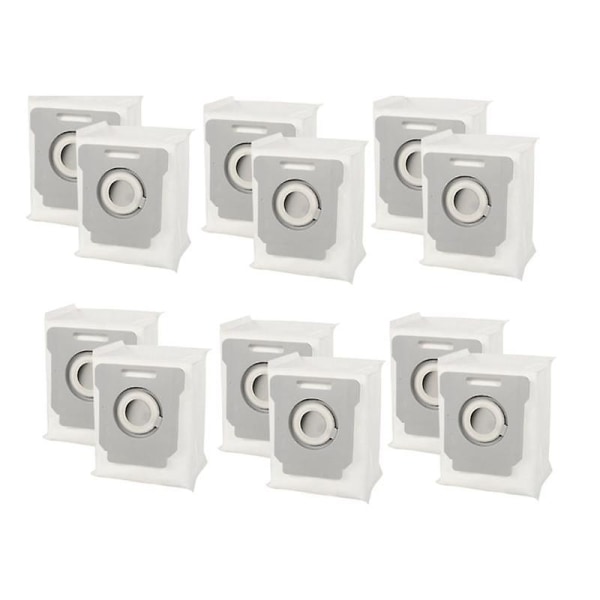 12 stk støvposer for I7 I7+ I3 I3+ I4 I4+ I6 I6+ I8 I8+j7 J7+ E5 E6 E7 S9 robotstøvsuger tilbehør