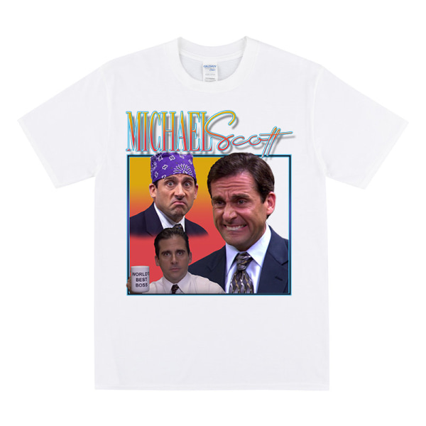 MICHAEL SCOTT Homage T-shirt White XXL