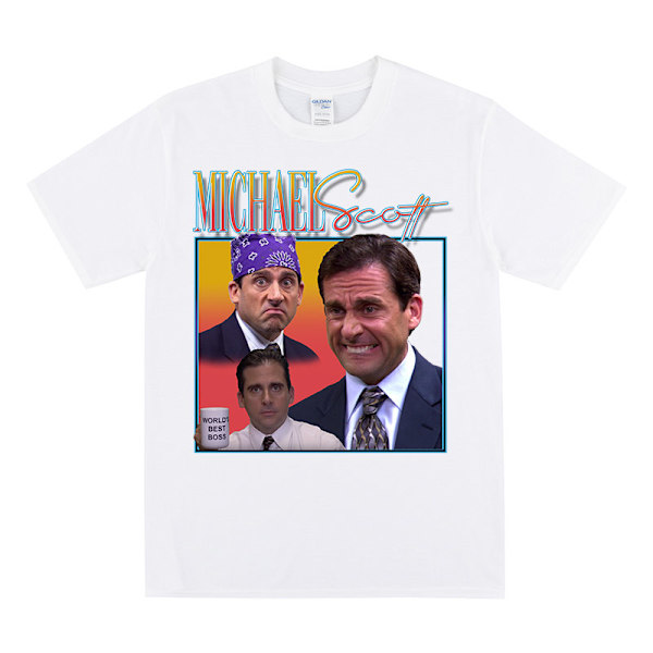 MICHAEL SCOTT Hyllningströja White M