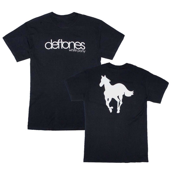Deftones T Shirt Deftones vit ponny T-shirt L