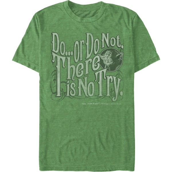 Yoda There Is No Try Star Wars T-skjorte S