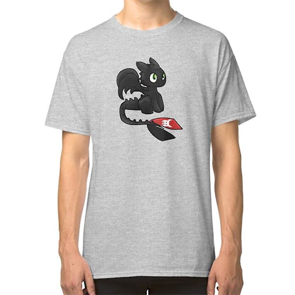 Toothless Hurtigare än blixten T-shirt white XXXL