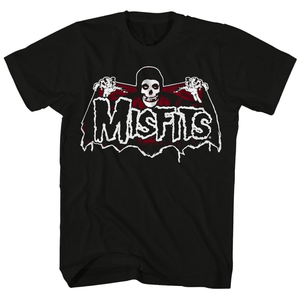 The Misfits T-shirt Batfiend Skull And Wings Logo The Misfits Shirt L