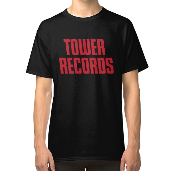 TOWER RECORDS TSHIRT - Loppuneen Levykaupan Logo T-paita L