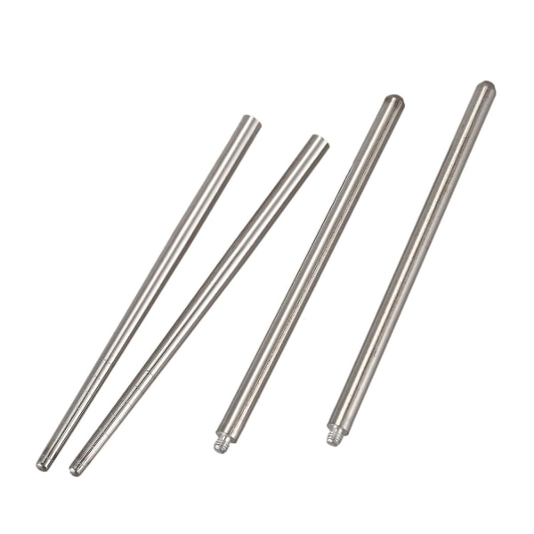Aluminium pennhus Rostfritt stål Vikbara reseätpinnar, silver