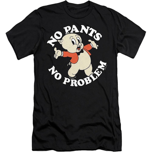 No Pants No Problem Porky Pig Looney Tunes T-shirt S