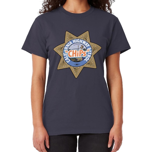 CHiPs California Highway Patrol Skjorte, Klistremerke, Genser, Maske T-skjorte navy XL