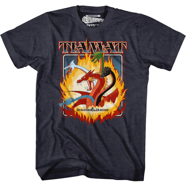 Flaming Tiamat Dungeons & Dragons T-paita M