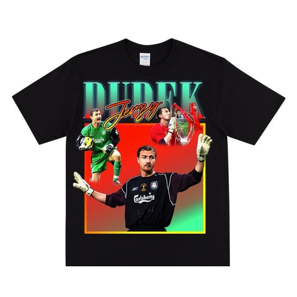 JERZY DUDEK Homage T Shirt For LFC Fans Black M