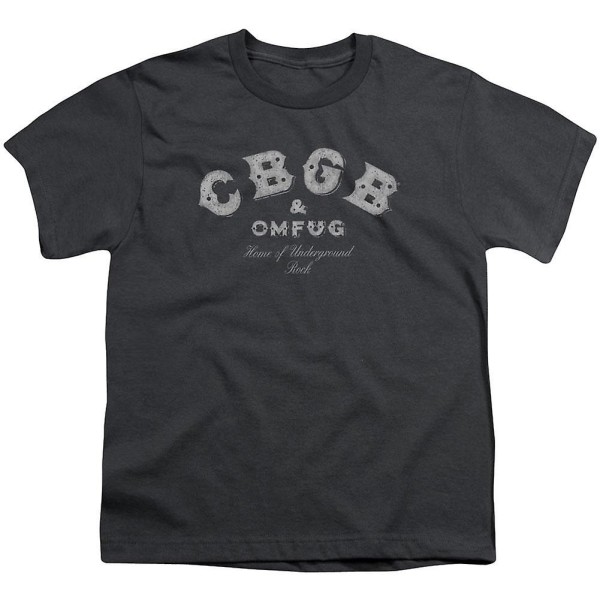 CBGB Tattered Logo Ungdom T-shirt XXXL