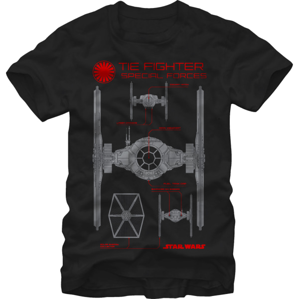 TIE Fighter Special Forces Star Wars T-Shirt L