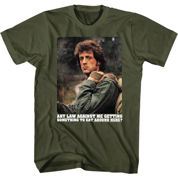 Ingen Lov Mod At Jeg Får Noget At Spise Rambo T-Shirt M