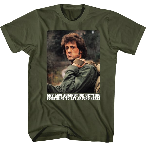 Ingen Lov Mod At Jeg Får Noget At Spise Rambo T-Shirt XXL