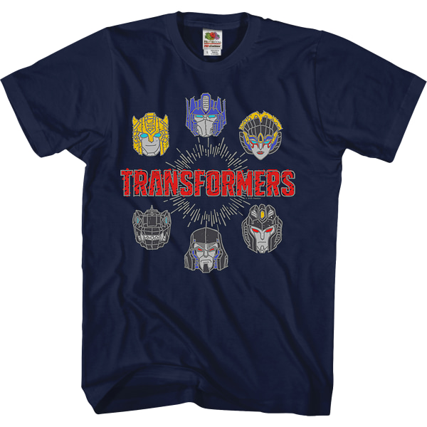 Autobots og Decepticons Hovedskud Transformers T-shirt S