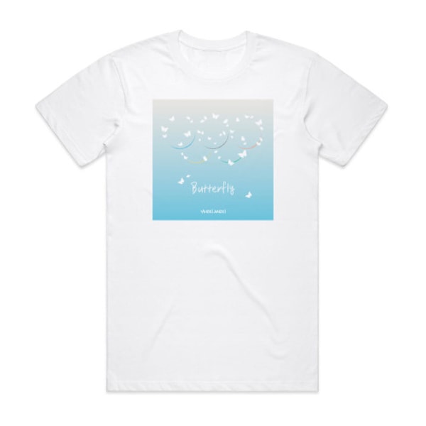 Weki Meki Butterfly Album Cover T-shirt Vit XL