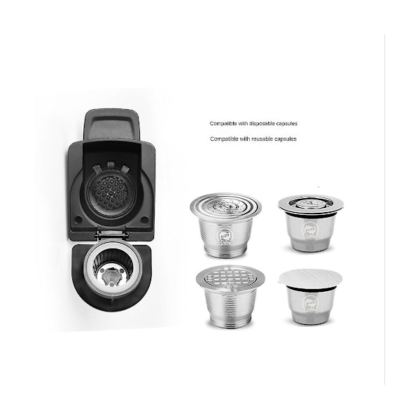 Återanvändbar kaffeadapter för 2/Dg250r /Melody/ Circolo kaffemaskin kapselkonverterare + pulverhammare