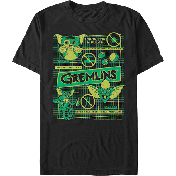 3 Rules Gremlins T-shirt M