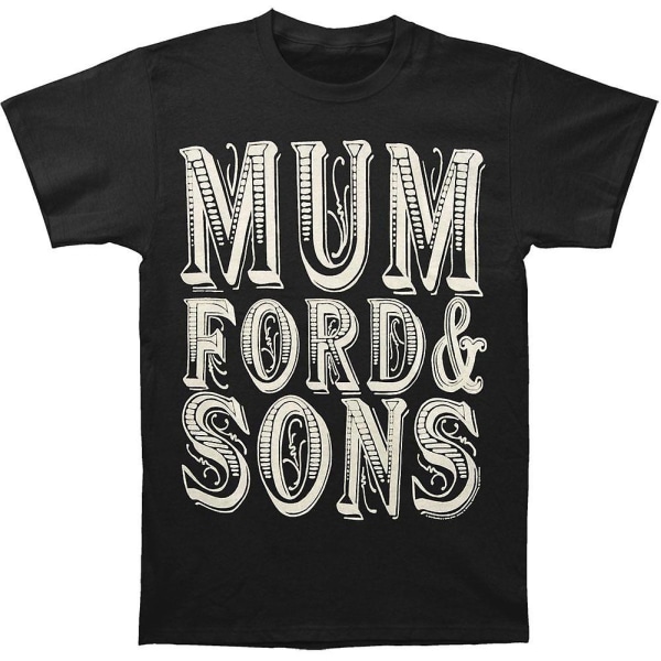 Mumford & Sons T-shirt med rullande logotyp L