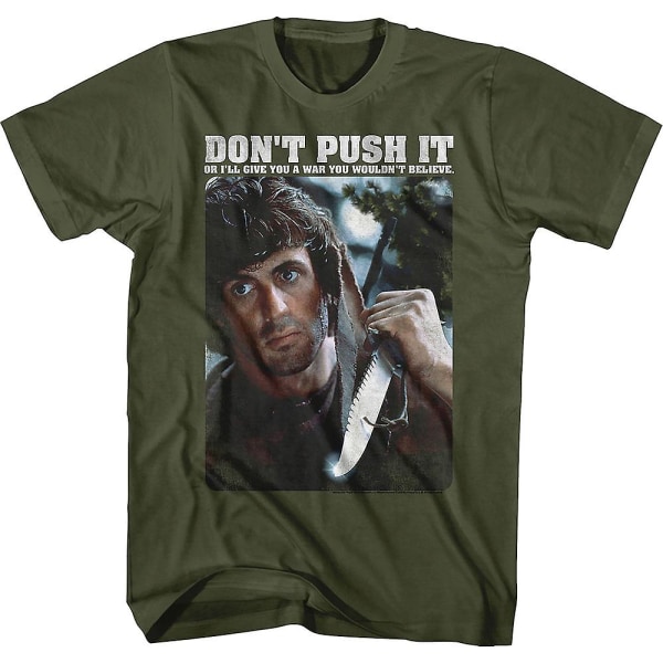 Don't Push It Rambo T-shirt XL