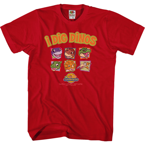 Jag gräver Dinos Land Before Time T-shirt XL