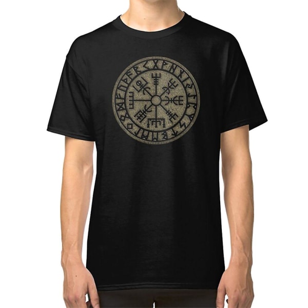 Vegvisir, vikingakompass, norrön, symbol, skydd, nordisk, vikingas T-shirt S