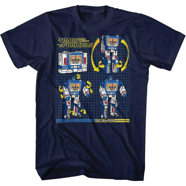 Soundwave Modes Transformers T-shirt L