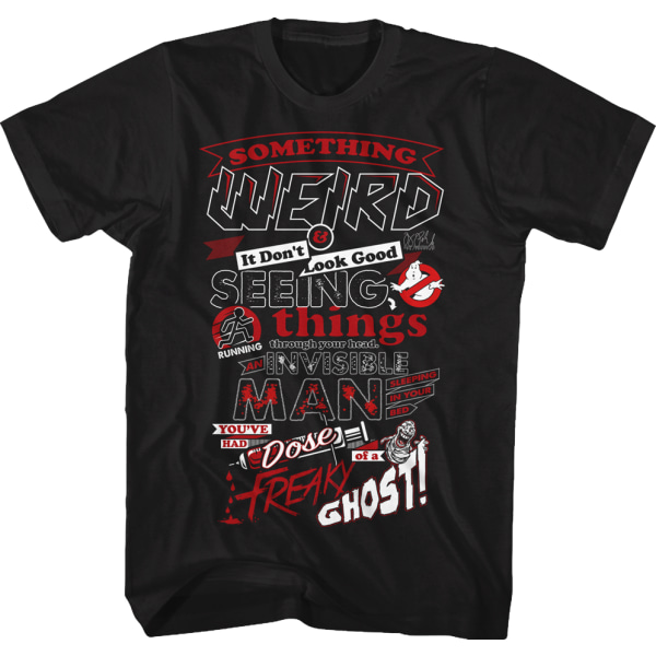 Lyrics Ghostbusters T-skjorte S