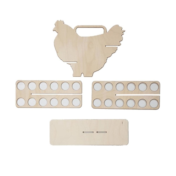 Egg Oppbevaringsboks Tre Eggbrett Stativ Oppbevaringsboks Egg Holder