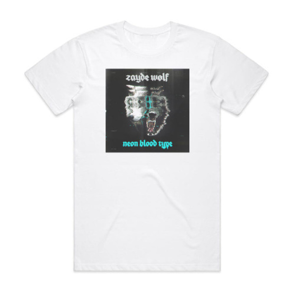 Zayde Wolf Neon Blood Type Album Cover T-shirt Vit S