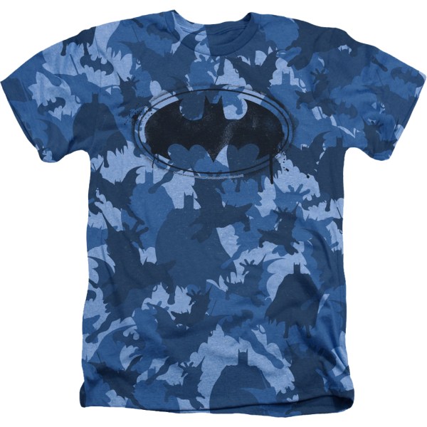 Sininen Camo Batman T-paita Uusi XL