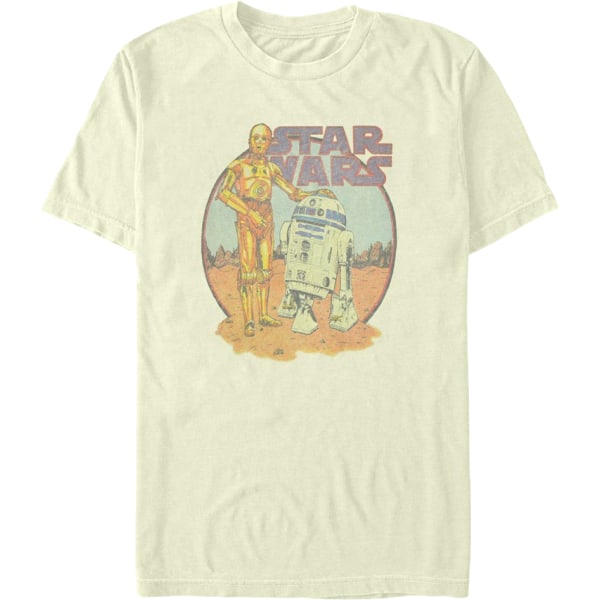 C-3PO ja R2-D2 BFFs Tähtien sota -paita M
