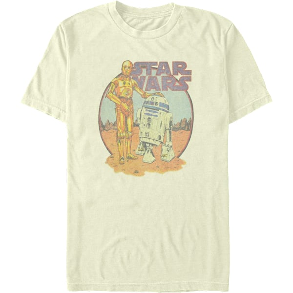 C-3PO og R2-D2 BFFs Star Wars T-skjorte L