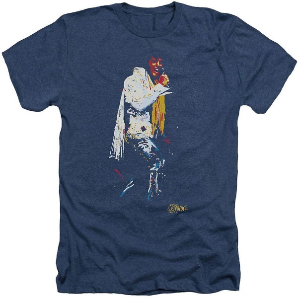 Elvis Presley Gul Scarf T-shirt L