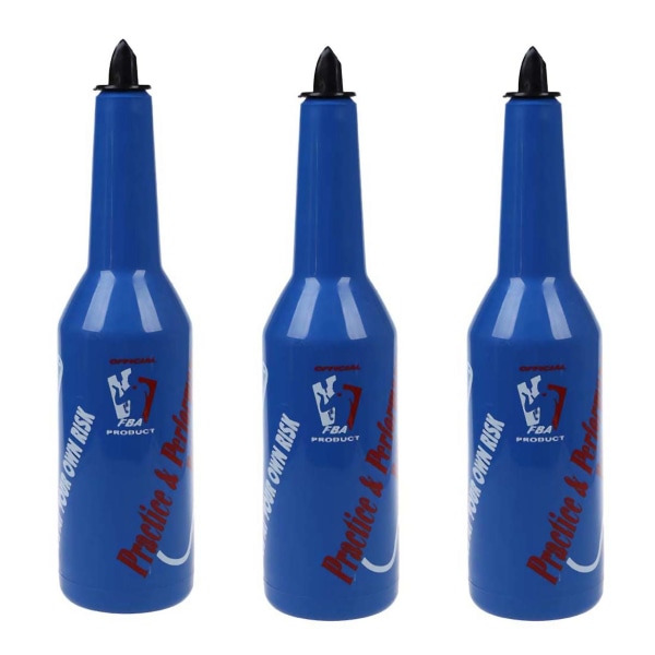 3X Flair Bartender Bar Wine Bottle Wine Cocktail Shaker - Blå