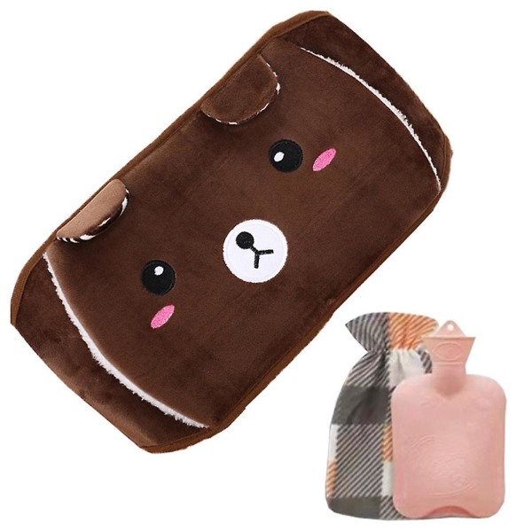 3pcs Hot Water Bottle Belt Hand Warmer Cute Animal Handbag Hot Water Bottle Girl Hot Water Bottle