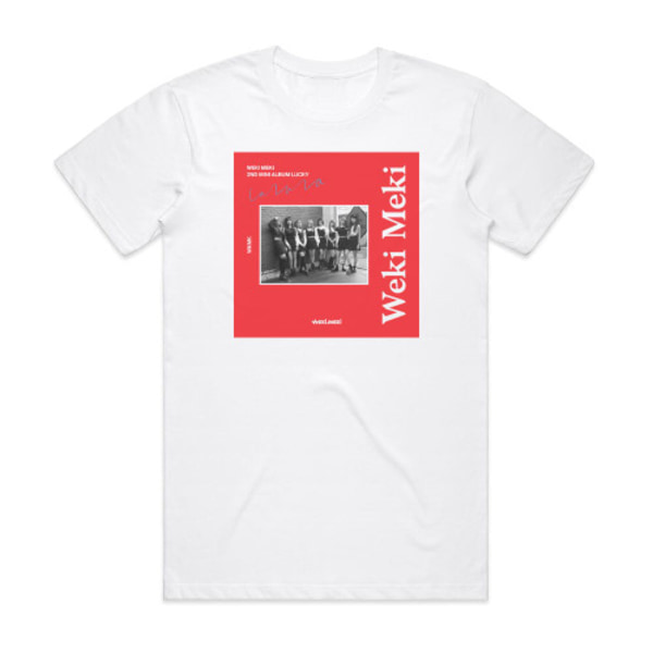 Weki Meki Lucky Album Cover T-Shirt White XXL