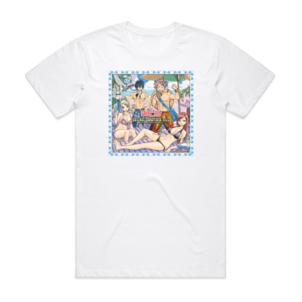 Yasuharu Takanashi Fairy Tail Original Soundtrack Volym 2 Albumomslag T-shirt Vit S