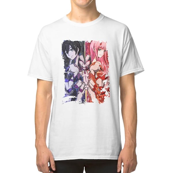 DARLING in the FRANXX: Hiro X Zero Two Kärlekens Kraft T-shirt XXXL